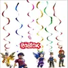 Decoración temática del mundo virtual de Roblox set de bandera de juego sandbox globo tarjeta de pastel impresión de globo