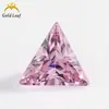 3x 3 ~ 12x 12mm 5A triángulo ángulo recto circonita de color colección Wuzhou gema artificial piedra desnuda venta al por mayor