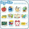 Temporada de regreso a clases: letreros para jardín exteriores con diseños de manzana, búho y autobús escolar, con estacas para una fácil colocación