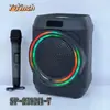 Nuevo Altavoz Bluetooth Portátil de 7 pulgadas Danza Cuadrada Súper Volumen Karaoke al Aire Libre Altavoz Transfronterizo