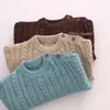 Suéter infantil tiny queen lã lã islandesa tricô grosso cardigã bebê roupas de outono suéter cardigã