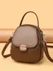 Nova Bolsa para Celular 2026 Fashion Versátil Bolsa de Mão para Mães, Grande Capacidade, Multicamadas Couro Macio Bolsa Pequena de Ombro Transversal