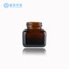 Venta al por mayor de frascos cuadrados marrones de 15 g para crema facial y de ojos. Estilo retro.