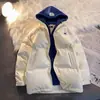 Invierno Suelta Moda Urbana Gruesa Marca de Ropa Chaqueta Acolchada de Algodón Chaqueta Acolchada de Algodón Vintage Chaqueta Acolchada de Algodón Estilo Americano Vintage Chaqueta Acolchada de Algodón Cuero PU