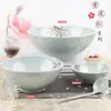 Noche de nieve Rojo melamina engrosada tazón para fideos comercial imitación porcelana sabor tazón para ramen tazón grande para sopa melamina resistente a caídas picante caliente Tazón