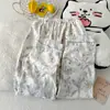 QSM-Y3675# Hojas Grises Múltiples Nube Algodón Solapa Doble Serie Larga [Tallas L XXL]