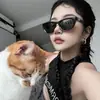 Novos Óculos de Sol Gm, Mesmo Estilo dos Famosos da Internet, Óculos de Sol Cat-Eye Retrô com Proteção UV para Mulheres, Óculos da Moda Tendência Únicos para Homens