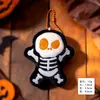 Llavero de Calavera de Parca de Halloween Colgante de Muñeca Estilo Oscuro Decoración de Mochila de Moda Genial Regalo Pequeño Navideño Venta al por Mayor