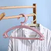 Percha de Plástico para Ropa Percha para Dormitorio Estudiantil Estante Doméstico sin Costuras para Secar Ropa Soporte para Ropa Antideslizante con Esquina Anti-Hombro