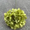 Fabricante de Flores Artificiales para Bodas Verdes Hortensia Verde Rosa Rocío de Golondrina Loto Bola de Cebolla Decoración Suave para Bodas Flor Artificial al por Mayor