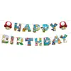 Platos de Papel para Fiesta de Cumpleaños de Mario, Servilletas de Papel, Manteles, Set de Fiesta Temática de Juegos de Mario Más Vendido en Amazon