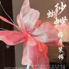 Decoración de Boda Mariposa Pasillo de Boda Flor de Gasa Artificial Tridimensional Mariposa Arreglo de Boda Adornos para Dormitorio Sala de Estar