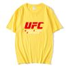 2021 Camiseta de Manga Curta para Luta UFC Esportes de Combate Manga Meia Manga Marca de Moda de Rua Masculina Casal Streetwear Top Estampado Manga Longa