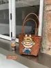 Bolsa Tecida à Mão Fofa Tailandesa Grande Capacidade Bolsa Feminina para o Dia a Dia Casual Bolsa Tote Bolsa de Ombro para Lembrança de Férias