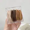 Prendedor de cabelo preto para rabo de cavalo alto para mulheres, altamente elástico e durável, não puxa nem deixa marcas no cabelo, faixa de cabelo, acessório de cabelo elástico