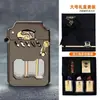Encendedor de Queroseno Mecha Ciberpunk Zorro con Tanque de Aceite Transparente e Ignición Mecánica, Regalo para Novio