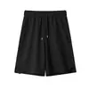 Shorts casuales de playa para hombre de pierna recta, texturizados, versátiles, retro y modernos para el verano
