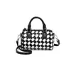 Bolso Boston Tejido a Cuadros de Lujo Ligero de Nicho Nuevo con un Toque de Alta Gama, Bolso Almohada de Hombro y Cruzado de Moda para Mujer