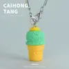 Acessórios de Resina de Comida Simulada, Cordões, Cones em Formato de Coração, Acessórios para Bonecas DIY, Mini Brinquedos de Comida para Brincadeiras de Faz de Conta