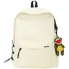 Mochila de Gran Capacidad para Parejas, Mochila de Color Sólido para Estudiantes de Secundaria y Preparatoria, Bolsa Escolar de Almacenamiento, Estilo Campus, Casual y Versátil