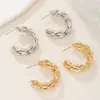 Aretes de Semicírculo para Mujer, Diseño Hermoso y Fácil de Combinar, Nuevos Aros para Mujer con un Toque de Lujo, Estilo Transfronterizo Europeo y Americano, Lujo Ligero