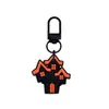 Llavero de Goma Suave de Fantasma de Halloween Dibujado Hebilla de Puerta en Forma de 8 en Forma de U Llavero Pinza de Langosta Figura de Muñeco Hebilla Colgante Adorno