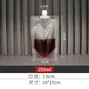 Bolsas para Envasado de Jugo de Té con Leche, Bolsas Desechables para Bebidas de Jugo y Leche de Soya, Bolsas con Boquilla para Cerveza de Material de Grado Alimenticio