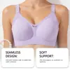 Sujetador de Gel Transparente Sin Costuras de Seda Helada Zeriluna Multicolor Transpirable Amigable con la Piel Ajustado al Cuerpo de Moda Simple Ropa Interior