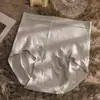 Calcinha feminina de cintura alta, com efeito 3D de levantamento de quadril, cor sólida, brilhante, em estoque, cor Morandi, sem costura, com efeito de contração abdominal, para quadril, atacado