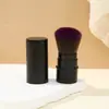 Escova Retrátil Popular Transfronteiriça Multifuncional Cabo de Plástico Pincel de Maquiagem Pincel com Cerdas de Nylon Pincel para Blush Pincel para Pó Solto Portátil