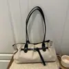 Bolso Tote de Gamuza de Gran Capacidad Casual Transfronterizo 2025 Coreano Súper Moderno para Viajar al Trabajo Bolso de Hombro