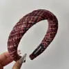 Aro de Cabelo Esponja Colorido de Lã Tricotada Estilo Novo Retrô Versátil Faixa de Cabeça de Aba Larga Acessórios de Cabelo Elegantes para Sair