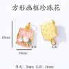 Accesorios estilo chino Chapados en oro Cuentas espaciadoras Pulsera hecha a mano para DIY Cadena para teléfono Color del Dios de la Riqueza Amarillo Colgante de la fortuna que conserva el color Agujero grande Venta al por mayor