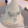 Pulseira de borboleta com pedra olho de gato sintética feminina design de nicho ins pulseira lua cinzenta temperamento versátil moderno estudantes