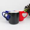 Tazas con Forma de Corazón del Fabricante, Tazas de Forma Especial que Cambian de Color Brillante, Tazas de Sublimación por Transferencia de Calor, Tazas Mágicas para Pareja