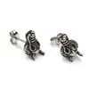 Pendientes de acero de titanio con personalidad dominante de moda pendientes para hombre pop punk retro ins pendientes callejeros al por mayor