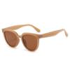 Gafas de Sol Estilo Xu Hongdou en Color Té con Leche, Marco Pequeño de Moda 2023, Elegantes Gafas para Fotografía Callejera, Exteriores Uv400