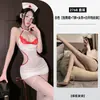 Lingerie sexy de renda uniforme de enfermeira bodycon vestido pura tentação conjunto de pijama sedutor qqny para mulheres 2768