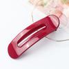 Nuevo clip grande para flequillo de frente, moda, clip de pico de pato Macaron, maquillaje, clip lateral sin costuras, clip transparente para cabello suelto