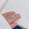 Anillo Explosivo Ojo de Gato Plata Esterlina S925 para Mujer Chapado en Oro Sólido Moda Anillo de Gama Alta Regalo para Novia Día de San Valentín Chino