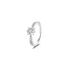 Anillo Xuping Minimalista Calado Flor Hueca Piedra Artificial, Nicho Cotidiano Fácil de Combinar Anillo de Boda para Mujer Venta al por Mayor
