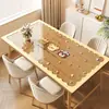 Toalha de Mesa Desenho Animado Jogo Americano Impermeável e à Prova de Óleo Toalha de Mesa Sem Lavagem PVC Transparente Jogo Americano de Mesa Protetor de Tampo de Mesa de Cristal