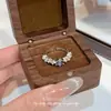 [Floresta Nebulosa] Anel de Borboleta de Esmalte Azul Fresco e Simples, Requintado e Fofo, Estilo Infantil, Anel Feminino Único e Personalizado