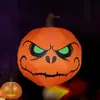 Modelo de Aire de Calabaza de Halloween Calabaza de Ojo Verde 1.2 m Decoración de Halloween Festival de Fantasmas Modelo de Aire Inflable