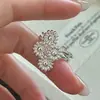 Anillo de Margarita Retro de Diseño de Nicho Estilo Coreano de Plata de Ley S925 Anillo Simple de Moda Estilo Coreano Venta al por Mayor