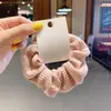 Goma para el pelo con flores de margarita Estilo coreano Scrunchie Banda para coleta de chica Goma para el pelo a cuadros
