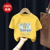 Roupa Infantil Meninos Verão Camiseta 100% Algodão 2026 Novo Estilo de Verão para Crianças Maiores, Blusa de Verão Elegante de Manga Curta para Meninos