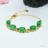 Pulseira de Calcedônia Verde Imperador de Gelo Guan Yu Joias de Pedra Ágata Fábrica Atacado e Dropshipping S3052406