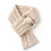 Bufanda Corta de Punto de Cachemira Estilo Nuevo Otoño e Invierno para Mujer, Bufanda Pequeña de Punto Cálido de Cachemira a la Moda