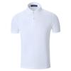 Camisa Publicitaria de Verano 2022 de Malla Fresca de Secado Rápido Solapa Manga Corta Blanco Guapo Personalizado Venta al Por Mayor Color Sólido Camiseta con Abertura